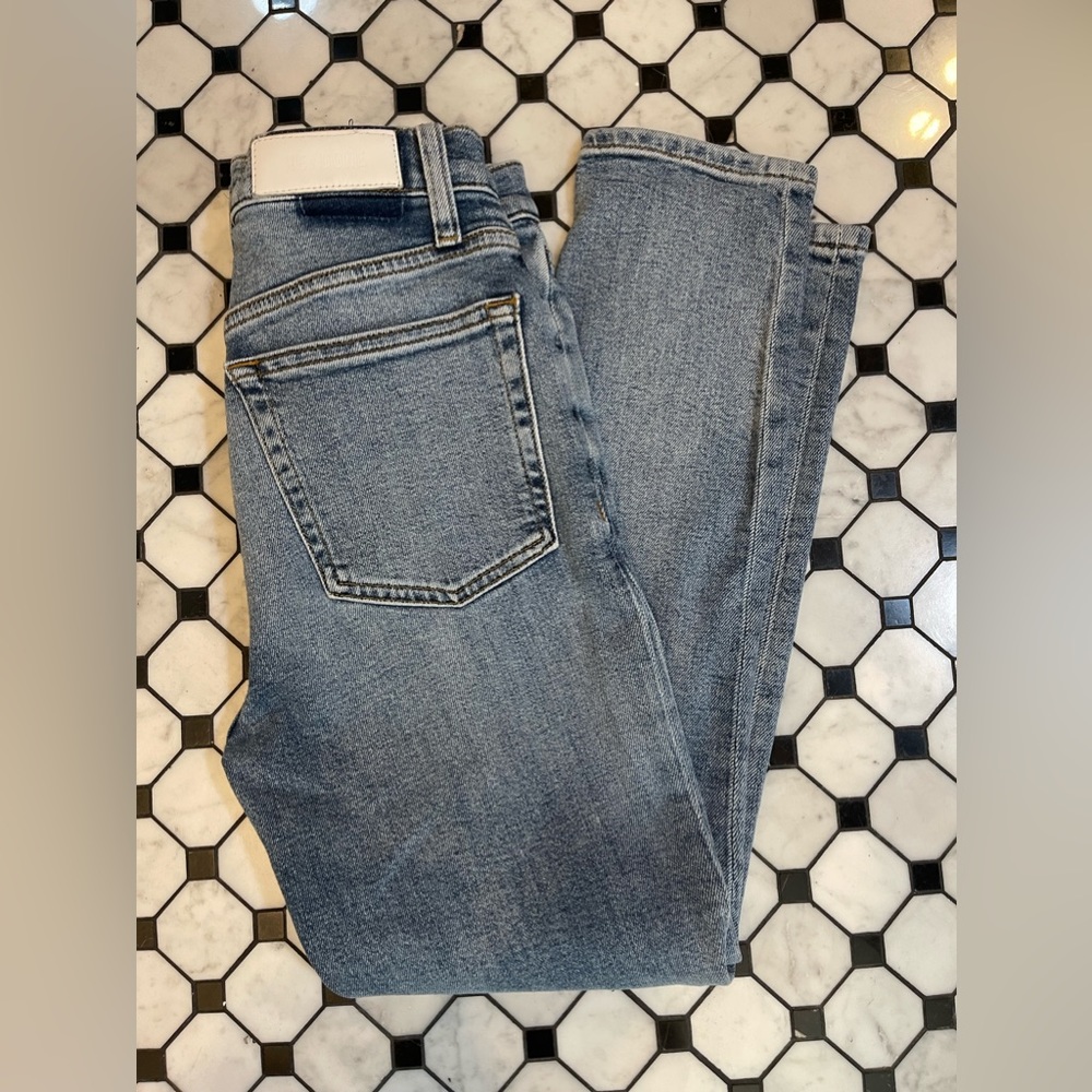 Re/done High-Rise Ankle Crop Comfort Stretch - size 27